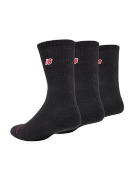 Calze New Balance logo nero per bambini.