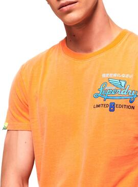 T-Shirt Superdry Icarus Orange Uomo