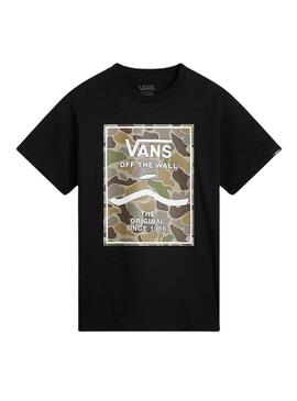 Maglietta Vans Print Box Nero per bambino.
