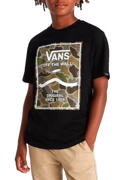 Maglietta Vans Print Box Nero per bambino.