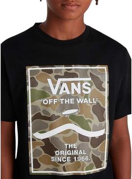 Maglietta Vans Print Box Nero per bambino.