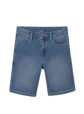 Bermuda in denim Mayoral soft blu medio bambino