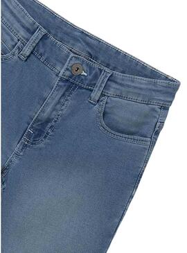 Bermuda in denim Mayoral soft blu medio bambino