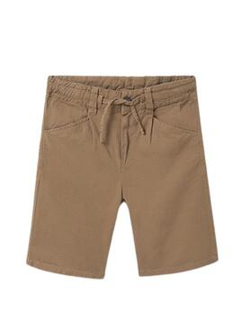Bermuda Mayoral rilassata color cammello per bambino