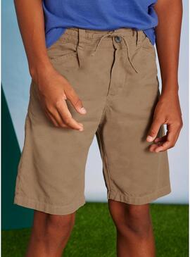 Bermuda Mayoral rilassata color cammello per bambino