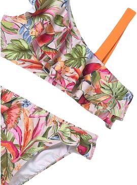 Mayoral  Bikini  con stampa di volant per bambine