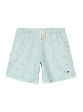  Miniraquetas Silbon  costume da bagno turchese per uomo