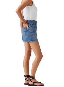 Shorts di jeans Levis anni '80 Mom blu per donna
