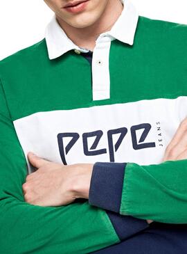 Polo Pepe Jeans Feildding Verde Uomo