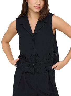 Camicia Only Roxanne Resort nera per donna