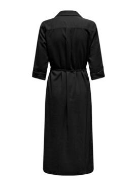 Abito Only camicia Aris nero per donna