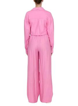 Pantaloni Only Tania rosa per donna