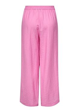 Pantaloni Only Tania rosa per donna