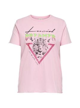 Maglietta Only Lucy Dreamer rosa per donna
