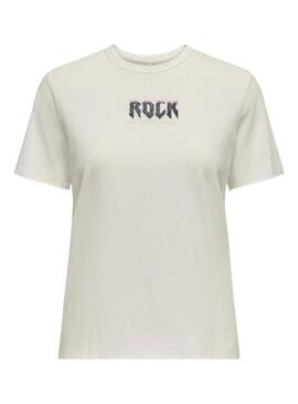 Maglietta Only Lucy Rock beige per donna
