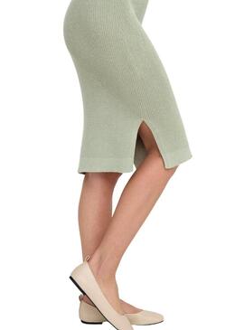 Vestito Only in maglia verde Lina per donna.
