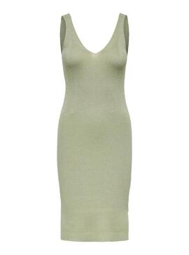 Vestito Only in maglia verde Lina per donna.