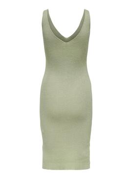 Vestito Only in maglia verde Lina per donna.