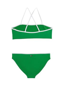 Bikini  Tommy Hilfiger Bralette verde per bambina.