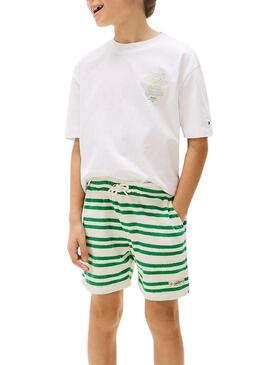 Maglietta Tommy Hilfiger Fun bianca per bambino