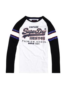 T-Shirt Superdry Premium Goods Bianco Uomo