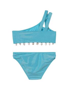 Bikini Mayoral conchiglie turchese per bambina