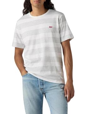 Maglietta Levis Originale Housemark a righe grigie per uomo