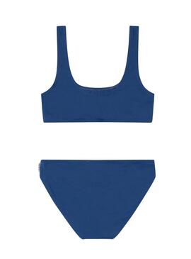 Bikini Pepe Jeans Logo blu per bambina