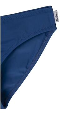 Bikini Pepe Jeans Logo blu per bambina