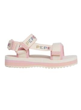 Sandali Pepe Jeans Pool Fresh rosa per bambina.