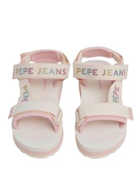 Sandali Pepe Jeans Pool Fresh rosa per bambina.