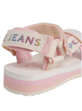 Sandali Pepe Jeans Pool Fresh rosa per bambina.