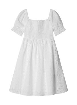Abito Pepe Jeans Charlotte bianco per ragazza