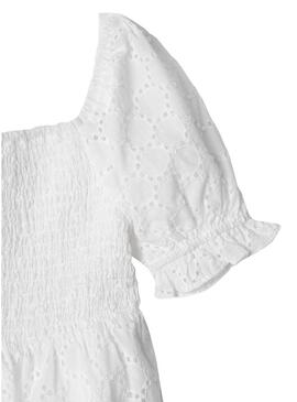 Abito Pepe Jeans Charlotte bianco per ragazza