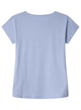 Maglietta Pepe Jeans Nuria blu per ragazza