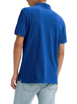 Polo Levis Housemark blu per uomo