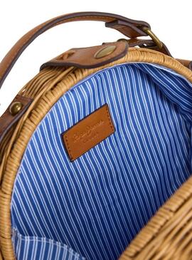 Borsa Pepe Jeans Ryleigh in rattan per donna