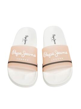 Sandali Pepe Jeans Slider arancioni per donna