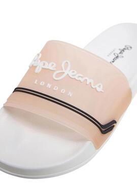 Sandali Pepe Jeans Slider arancioni per donna