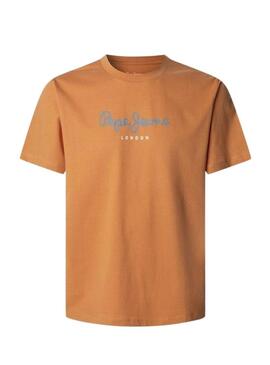 Maglietta Pepe Jeans Eggo arancione per uomo