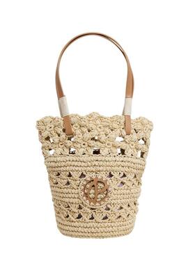 Borsa Pepe Jeans Enid in rafia per donna