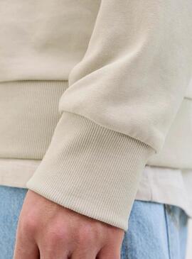 Felpa Jack and Jones Hawaii Shape beige per uomo