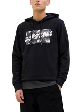 Felpa Jack and Jones Hawaii Shape blu scuro per uomo