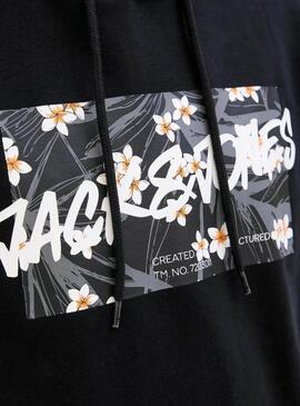 Felpa Jack and Jones Hawaii Shape blu scuro per uomo