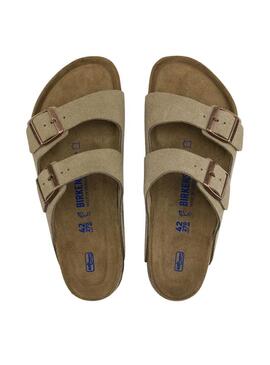 Sandali Birkenstock Arizona Soft verde per donna e uomo.