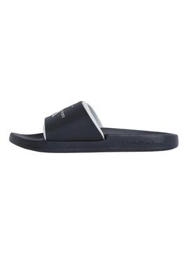 Ciabatte Calvin Klein Jeans Slide Monogram nere per uomo