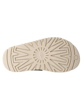 Sandali UGG GoldenGlow Slide beige per bambina e bambino.
