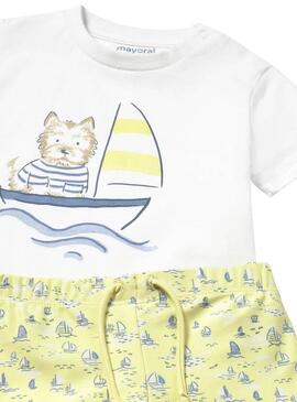 Costume da bagno Mayoral Maglietta gialla Sorbetto per bambini