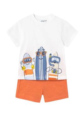 Set Mayoral Tavole da surf arancioni per neonati