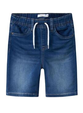 Nome Bermuda Name It Ryan Jogger in denim blu per bambino.